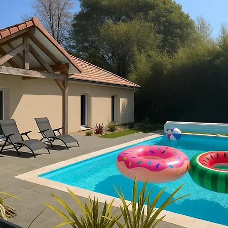 Le Chant Du Gave- Maison Neuve Lumineuse Avec Piscine- Riviere En Contrebas Du Jardin Villa *