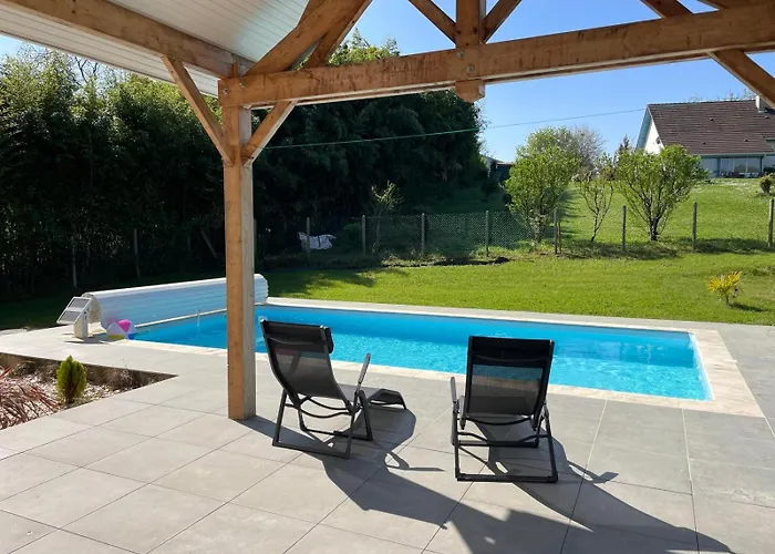 Вилла Le Chant Du Gave- Maison Neuve Lumineuse Avec Piscine- Riviere En Contrebas Du Jardin *